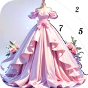 Princess Dress Coloring Game