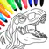 Permainan warna dinosaurus