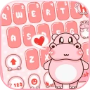 Bàn phím Pink Cute Hippo
