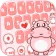 Bàn phím Pink Cute Hippo
