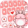 Bàn phím Pink Cute Hippo