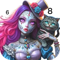 Dark Fairytale Color by Number