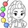 Princess Coloring Book Glitter