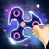 Glow Finger Spinner Art App