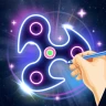 Glow Finger Spinner Art App