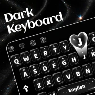 Dark Theme Keyboard-Neon Black