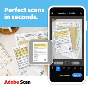 Adobe Scan AI PDF Scanner, OCR
