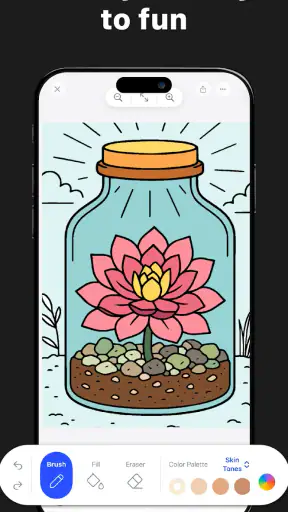 Adult Coloring Book - Bloom