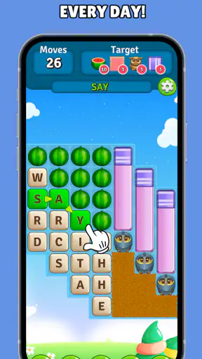 Alphabet Scape: search words