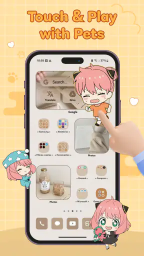 Anime Shimeji, Pet On Screen