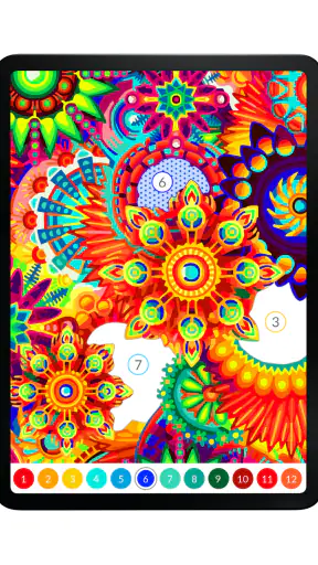 Paint by Number April Coloring