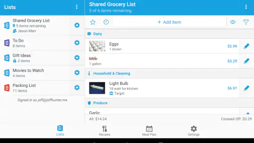 AnyList: Grocery Shopping List