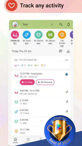 Baby Daybook - Newborn Tracker