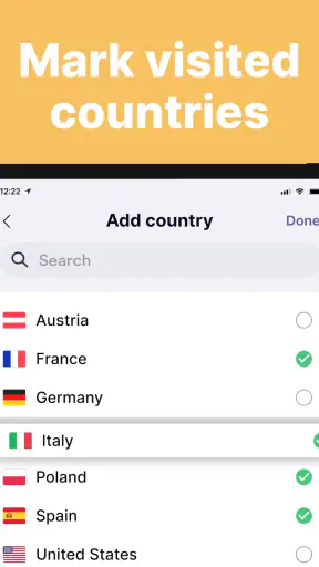 been: track visited countries