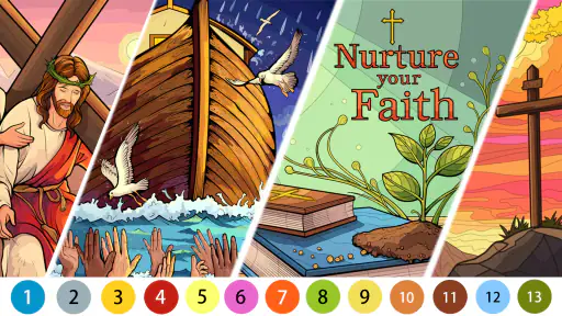 Bible Color Paint By Number