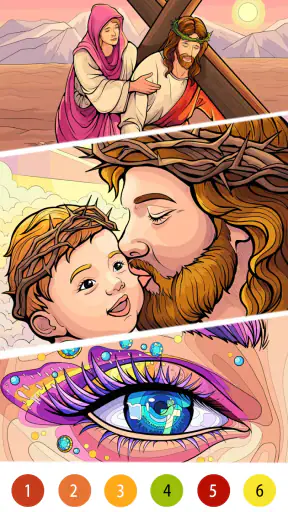 Bible Color Paint By Number