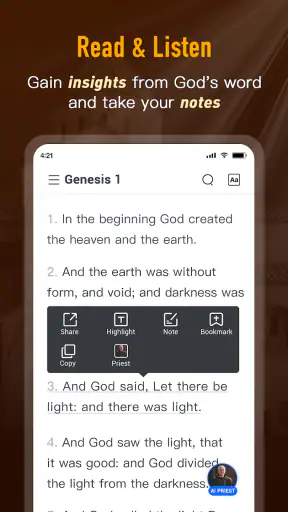 Bible Daily, KJV Bible + Audio