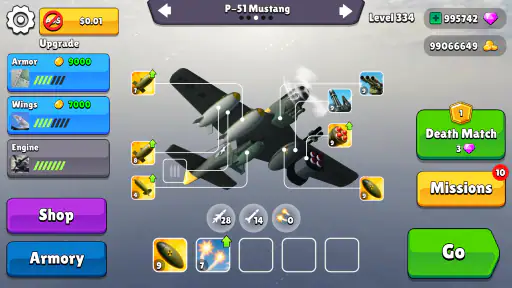 Bomber Ace: WW2 war plane game