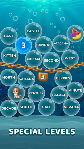 Bubble Associations: Word Game