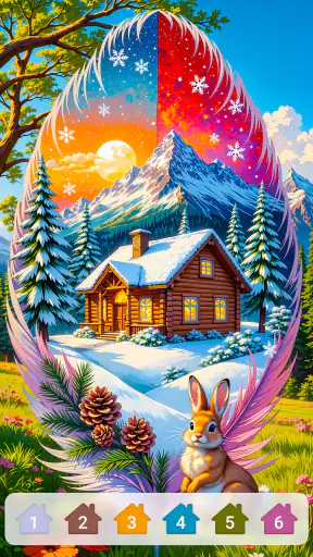 Cabin & House Paint by Numbers