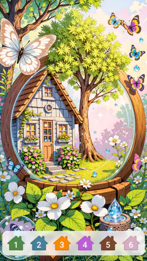Cabin & House Paint by Numbers