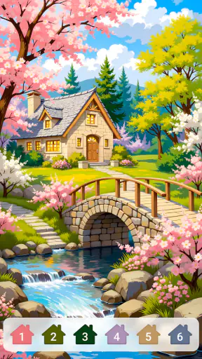 Cabin & House Paint by Numbers