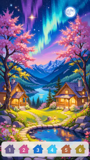 Cabin & House Paint by Numbers