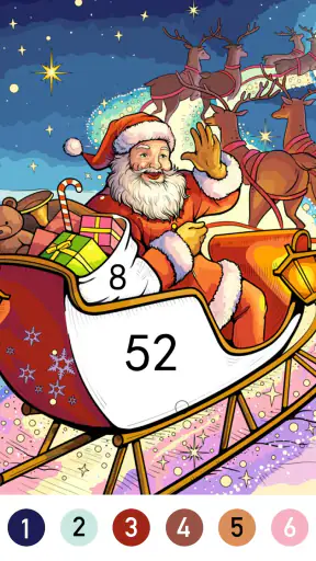 Christmas Color by Number Game