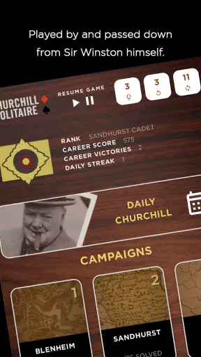 Churchill Solitaire Card Game