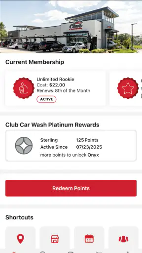 Club Car Wash Mobile App