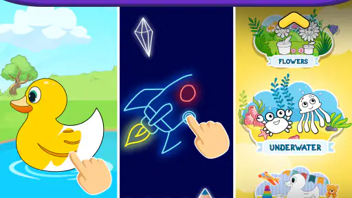 Coloring games for kids: 2-5 y