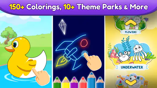 Coloring games for kids: 2-5 y