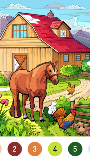 Country Farm Coloring Book