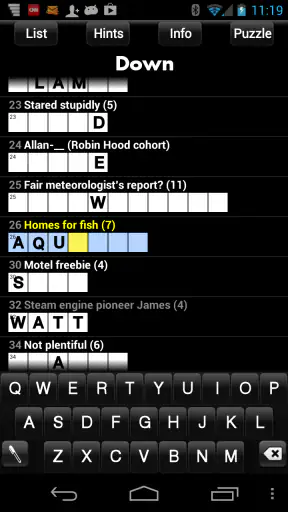 Crosswords