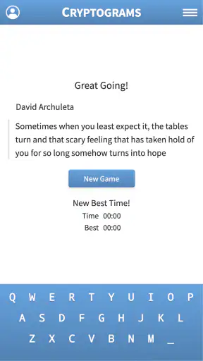 Cryptogram · Cryptoquote Game