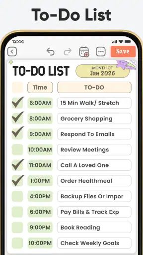 Daily Planner, To Do List