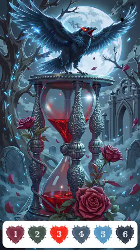 Dark Aesthetic Color by Number