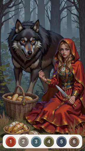 Dark Fairytale Color by Number