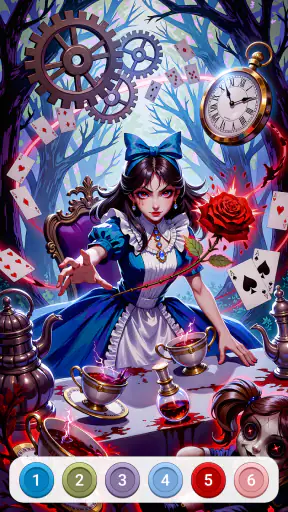 Dark Fairytale Color by Number