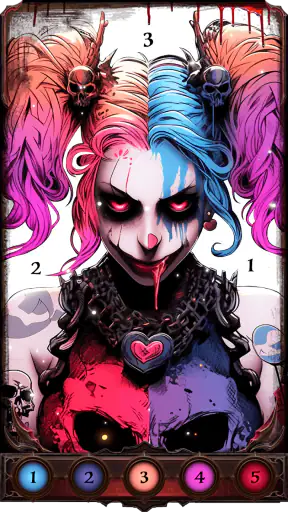 Dark, Horror Color by Number