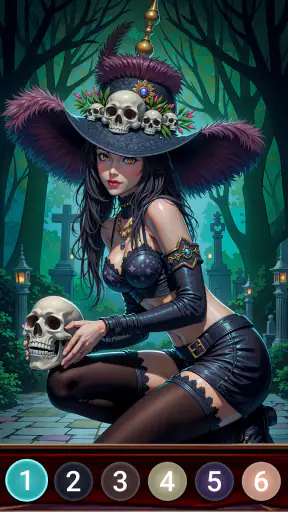 Dark Night Paint by Numbers