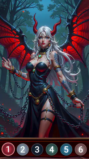Dark Night Paint by Numbers