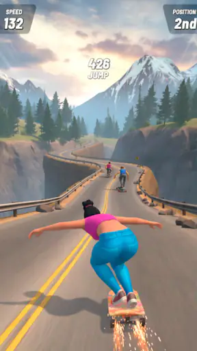Downhill Skate Race