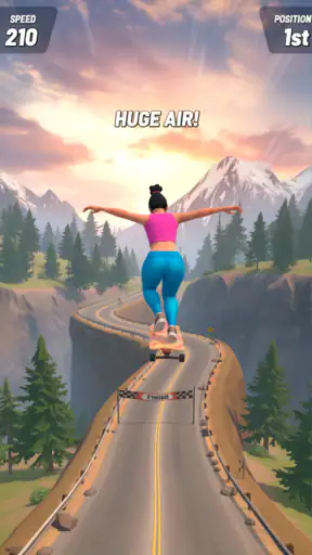 Downhill Skate Race