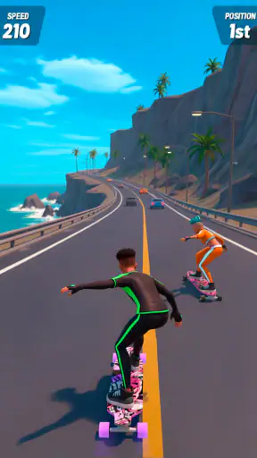 Downhill Skate Race