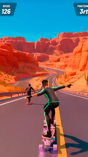 Downhill Skate Race