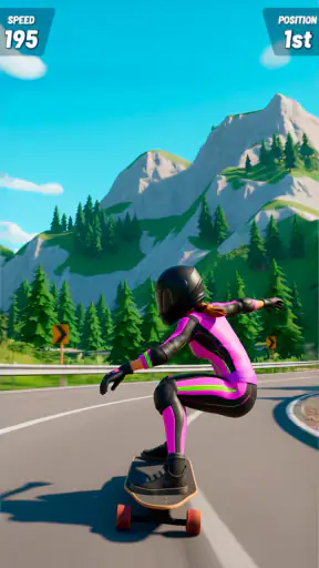 Downhill Skate Race