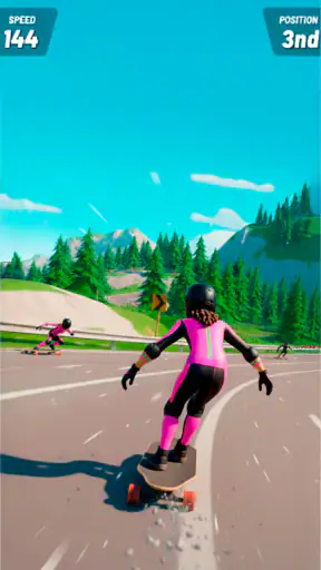 Downhill Skate Race