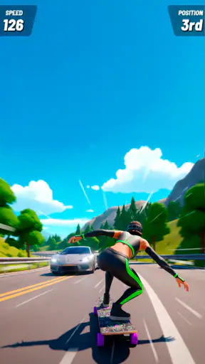 Downhill Skate Race