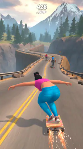 Downhill Skate Race